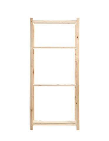 Regały - Sosnowy Regał 4-półkowy RA – Naturalny - product 3
