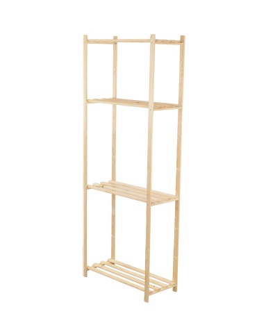 Regały - Sosnowy Regał 4-półkowy RA – Naturalny - product 4