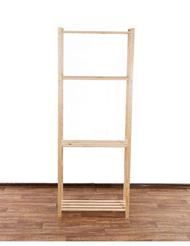 Regały - Sosnowy Regał 4-półkowy RA – Naturalny - product 7