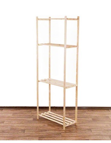 Regały - Sosnowy Regał 4-półkowy RA – Naturalny - product 8
