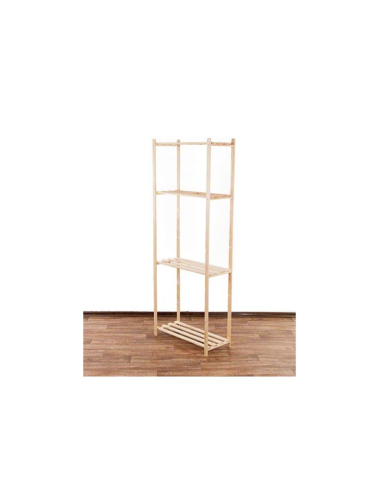 Regały - Sosnowy Regał 4-półkowy RA – Naturalny - product b2b.wamar.biz 8