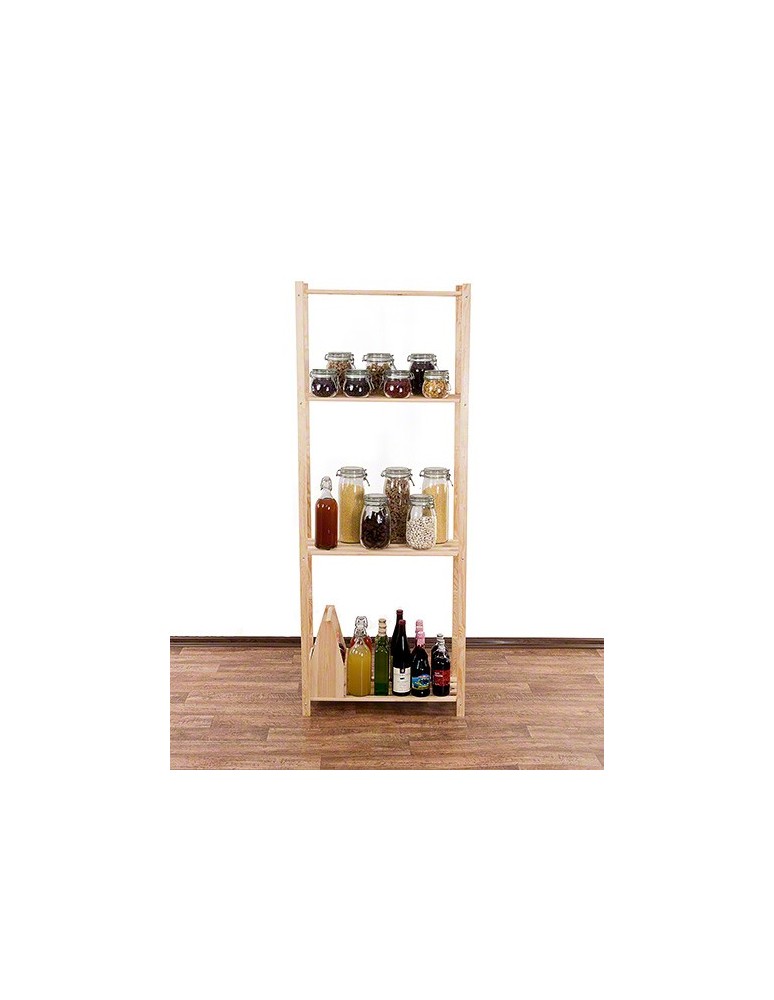 Regały - Sosnowy Regał 4-półkowy RA – Naturalny - product b2b.wamar.biz 13