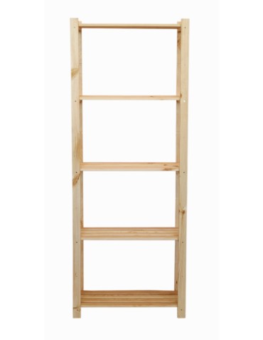 Regały - Sosnowy Regał 5-półkowy RA – Naturalny - product 3