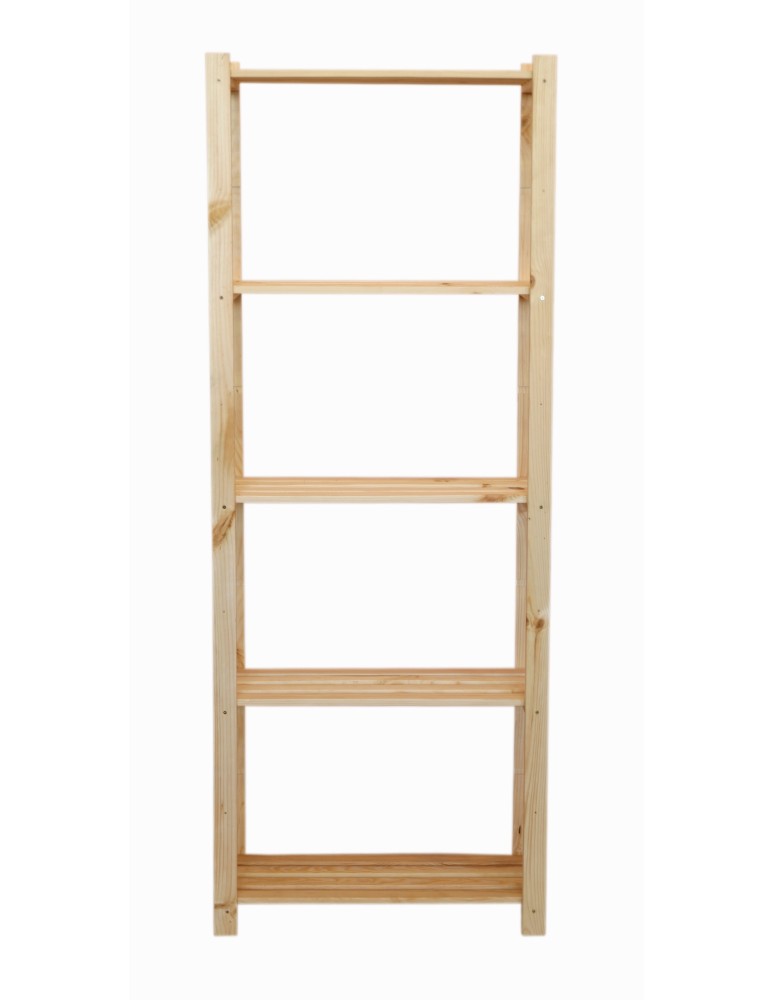 Regały - Sosnowy Regał 5-półkowy RA – Naturalny - product b2b.wamar.biz 3