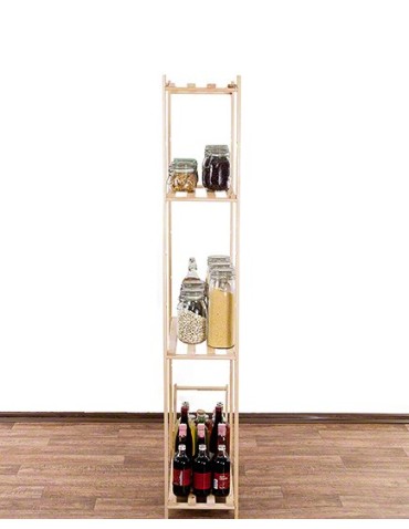 Regały - Sosnowy Regał 5-półkowy RA – Naturalny - product 7