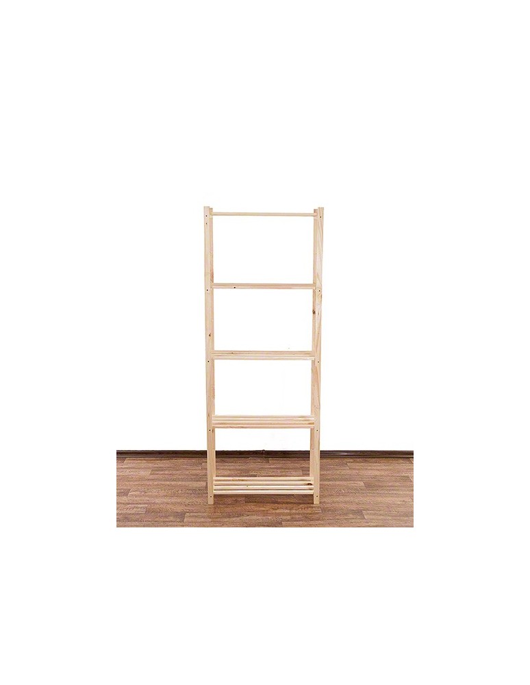 Regały - Sosnowy Regał 5-półkowy RA – Naturalny - product b2b.wamar.biz 8