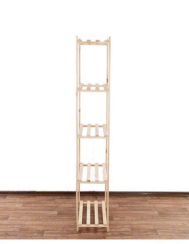 Regały - Sosnowy Regał 5-półkowy RA – Naturalny - product 10