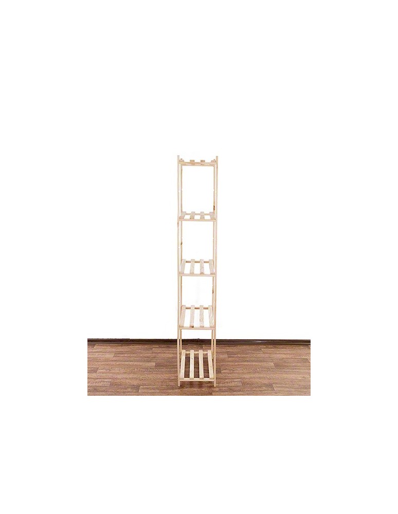 Regały - Sosnowy Regał 5-półkowy RA – Naturalny - product b2b.wamar.biz 10