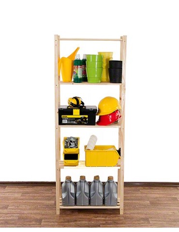 Regały - Sosnowy Regał 5-półkowy RA – Naturalny - product 15