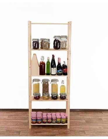 Regały - Sosnowy Regał 5-półkowy RA – Naturalny - product 16