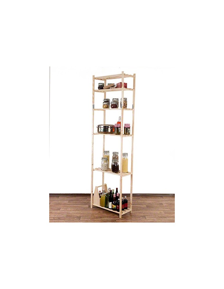 Regały - Sosnowy Regał 6-półkowy RA – Naturalny - product b2b.wamar.biz 5