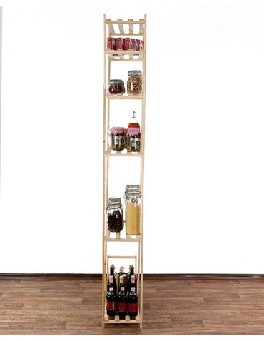 Regały - Sosnowy Regał 6-półkowy RA – Naturalny - product 6