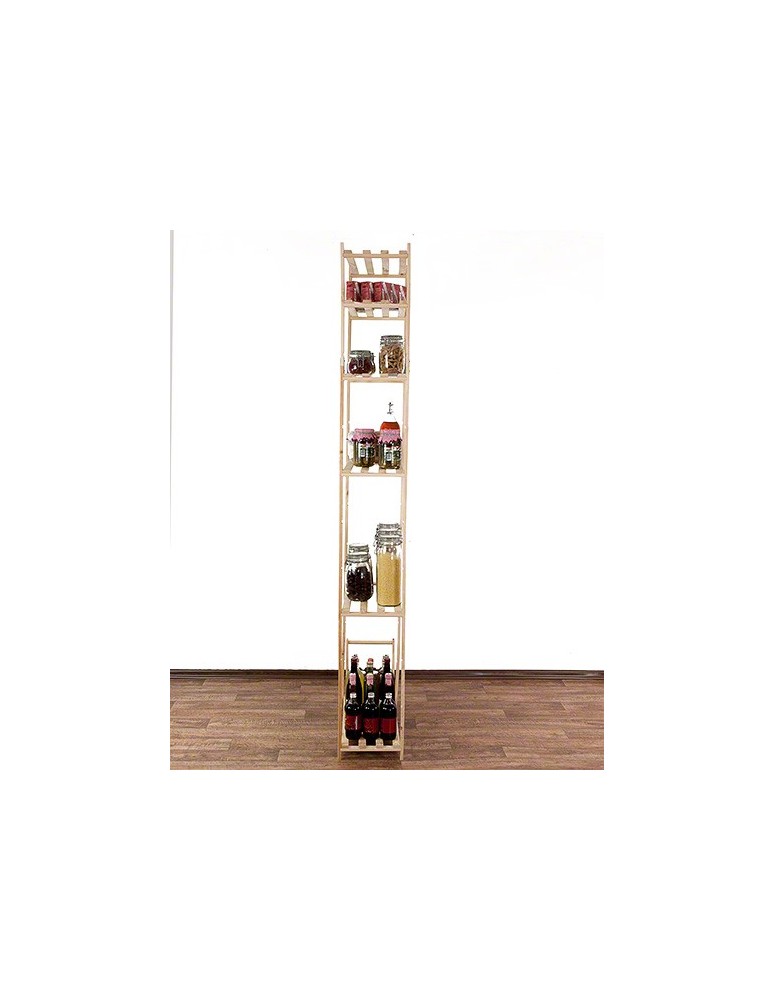 Regały - Sosnowy Regał 6-półkowy RA – Naturalny - product b2b.wamar.biz 6