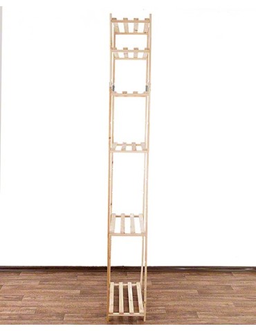 Regały - Sosnowy Regał 6-półkowy RA – Naturalny - product 8