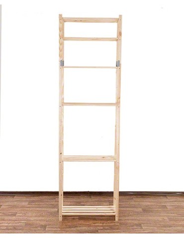 Regały - Sosnowy Regał 6-półkowy RA – Naturalny - product 10
