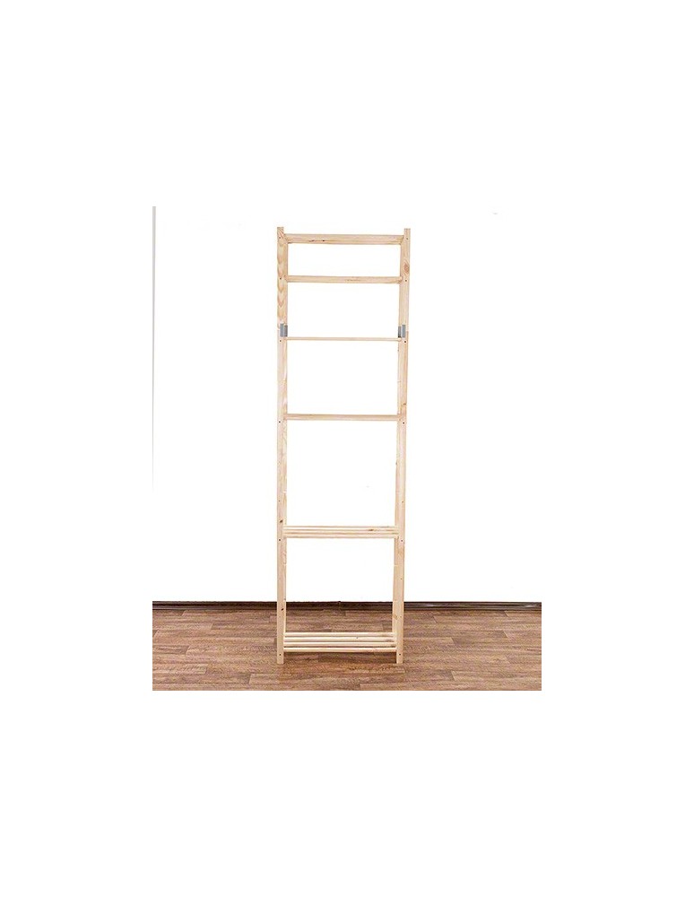 Regały - Sosnowy Regał 6-półkowy RA – Naturalny - product b2b.wamar.biz 10