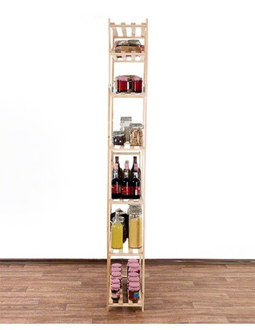 Regały - Sosnowy Regał 7-półkowy RA – Naturalny - product 8