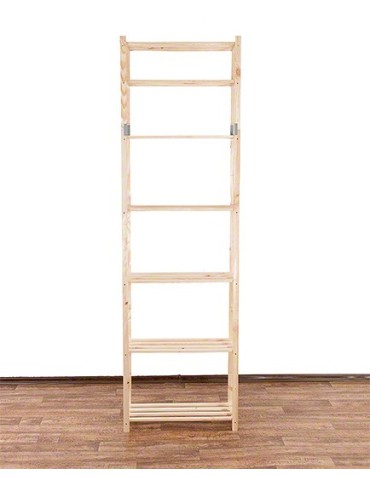 Regały - Sosnowy Regał 7-półkowy RA – Naturalny - product 9