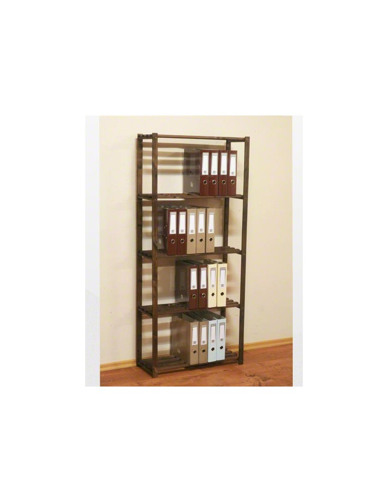 Regały - Sosnowy Regał 5-półkowy RA – Brązowy - product b2b.wamar.biz 4