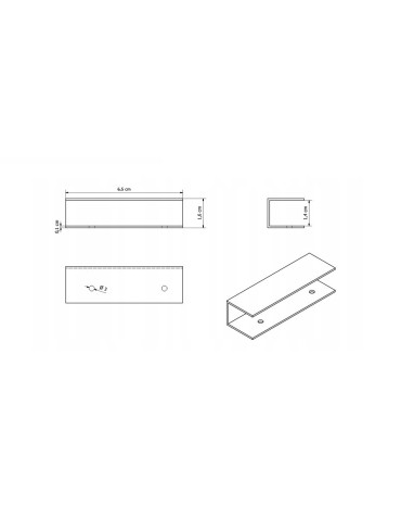 Łącznik nóg RML do regału RA 14mm zestaw 2 blaszki 4 wkręty - product 2