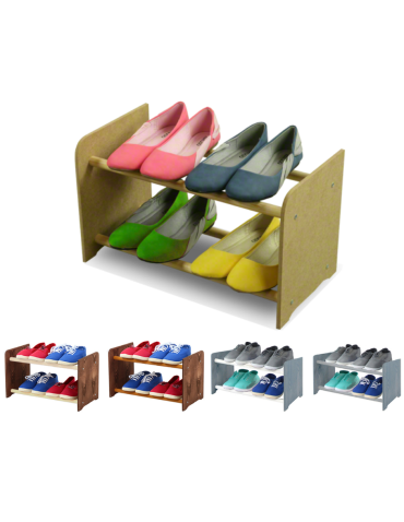 2-półkowy regał na obuwie RBS /szer.45 cm/ Naturalny