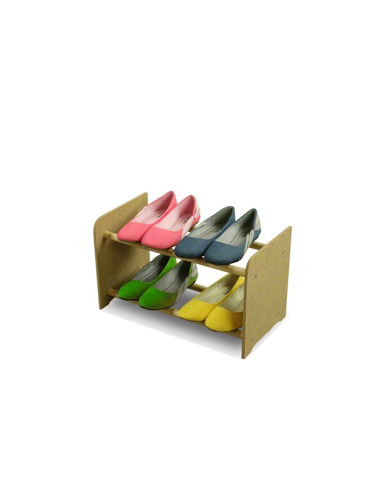 Regały - 2-półkowy regał na obuwie RBS /szer.45 cm/ Naturalny - product b2b.wamar.biz 3