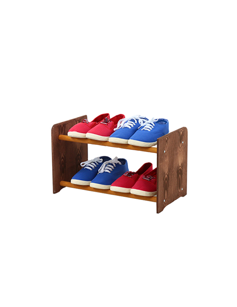 Regały - 2-półkowy regał na obuwie RBS /szer.45 cm/ Brąz-Olcha - product b2b.wamar.biz 2