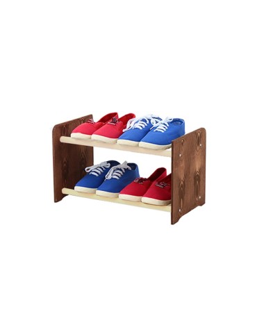 2-półkowy regał na obuwie RBS /szer.45 cm/ Brąz-Biel - product 2