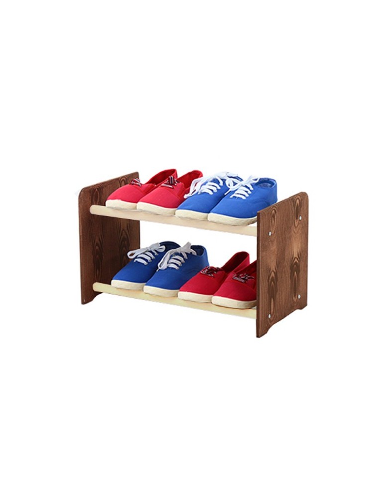 Regały - 2-półkowy regał na obuwie RBS /szer.45 cm/ Brąz-Biel - product b2b.wamar.biz 2