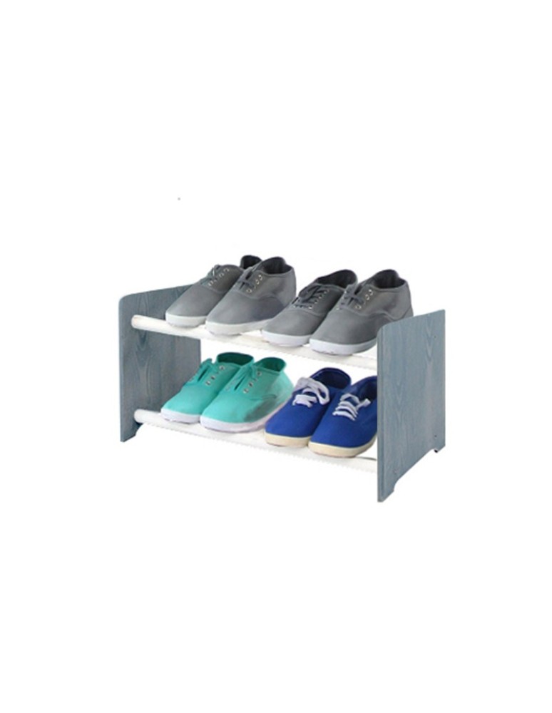 Regały - 2-półkowy regał na obuwie RBS /szer.45 cm/ Szary-Biel - product b2b.wamar.biz 2