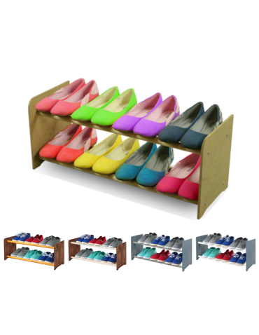 2-półkowy regał na obuwie RBS /szer.65 cm/ Naturalny