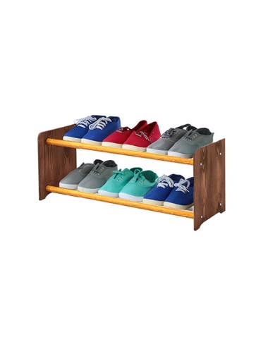 Regały - 2-półkowy regał na obuwie RBS /szer.65 cm/ Brąz-Olcha - product 3