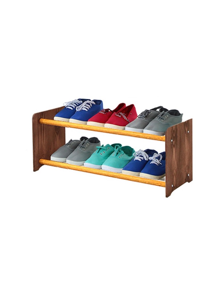 Regały - 2-półkowy regał na obuwie RBS /szer.65 cm/ Brąz-Olcha - product b2b.wamar.biz 3