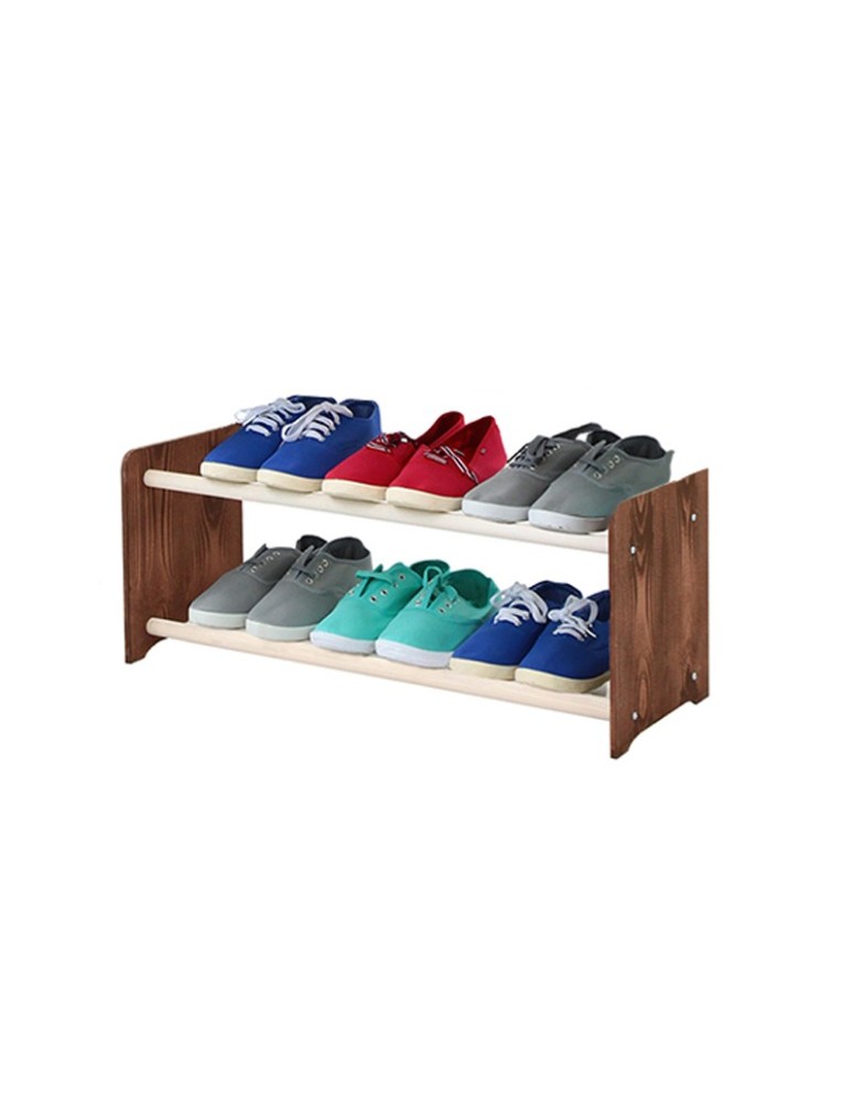 Regały - 2-półkowy regał na obuwie RBS /szer.65 cm/ Brąz-Biel - product b2b.wamar.biz 2