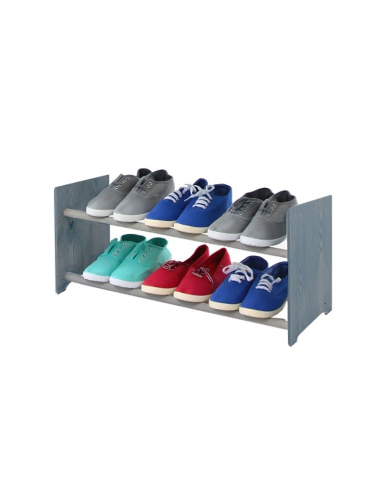Regały - 2-półkowy regał na obuwie RBS /szer.65 cm/ Szary - product b2b.wamar.biz 2