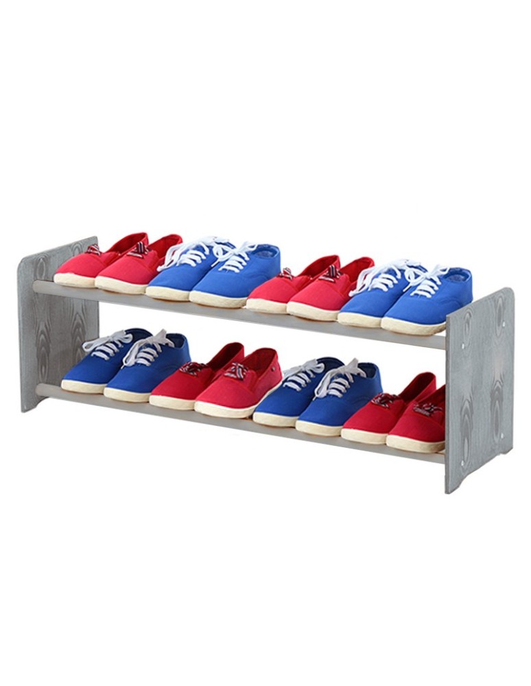 Regały - 2-półkowy regał na obuwie RBS /szer.90 cm/ Szary - product b2b.wamar.biz 2