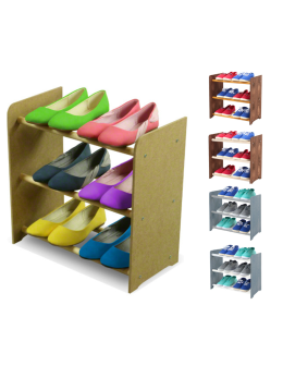 3-półkowy regał na obuwie RBS /szer.45 cm/ Naturalny