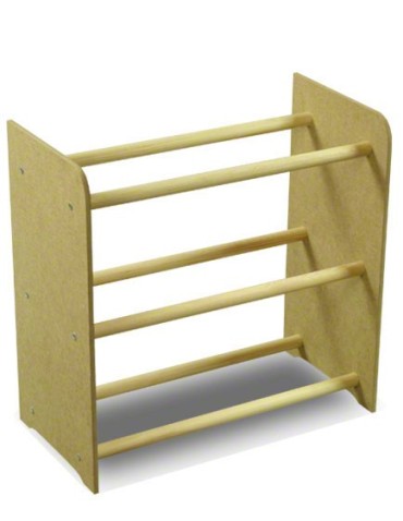 Regały - 3-półkowy regał na obuwie RBS /szer.45 cm/ Naturalny - produkt 3