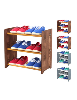 3-półkowy regał na obuwie RBS /szer.45 cm/ Brąz-Olcha