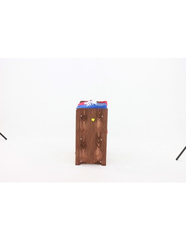 Regały - 3-półkowy regał na obuwie RBS /szer.45 cm/ Brąz-Olcha - product 7