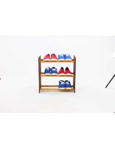 Regały - 3-półkowy regał na obuwie RBS /szer.45 cm/ Brąz-Olcha - product 9