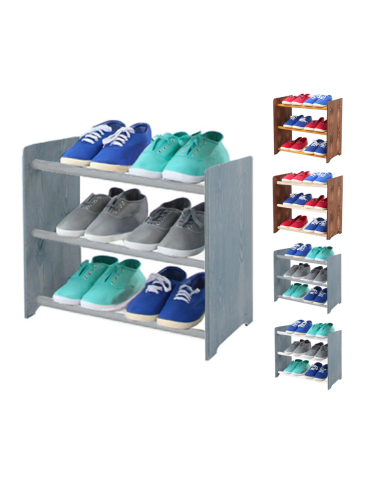 3-półkowy regał na obuwie RBS /szer.45 cm/ Szary