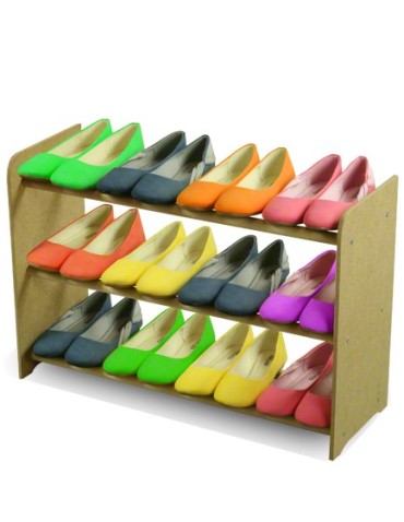 3-półkowy regał na obuwie RBS /szer.65 cm/ Naturalny - product 2