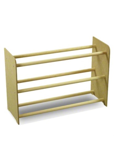 Regały - 3-półkowy regał na obuwie RBS /szer.65 cm/ Naturalny - product 3