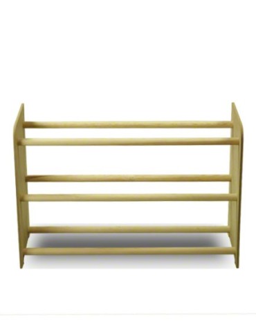 Regały - 3-półkowy regał na obuwie RBS /szer.65 cm/ Naturalny - product 4