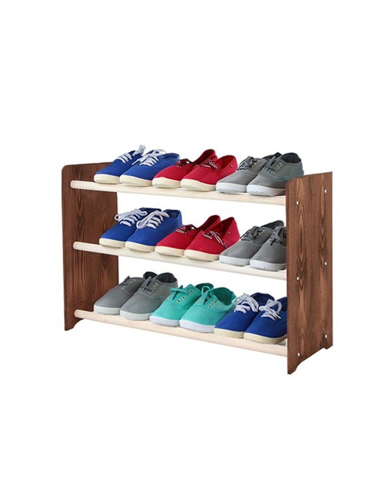 Regały - 3-półkowy regał na obuwie RBS /szer.65 cm/ Brąz-Biel - product b2b.wamar.biz 2