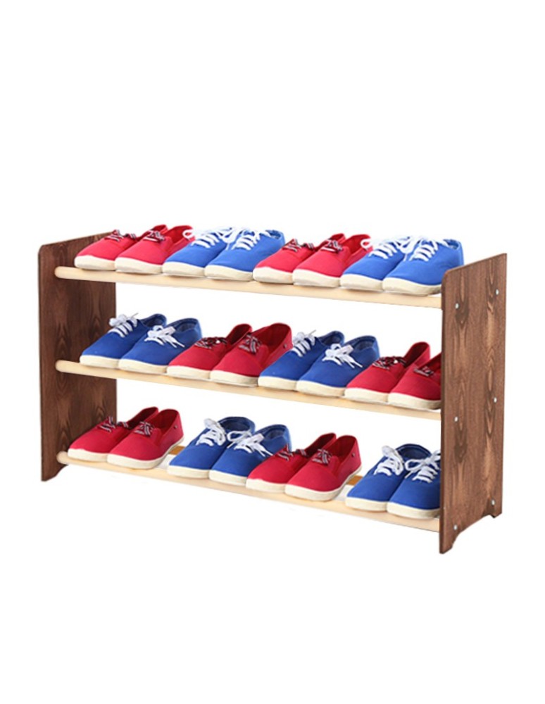 Regały - 3-półkowy regał na obuwie RBS /szer.90 cm/ Brąz-Biel - product b2b.wamar.biz 2