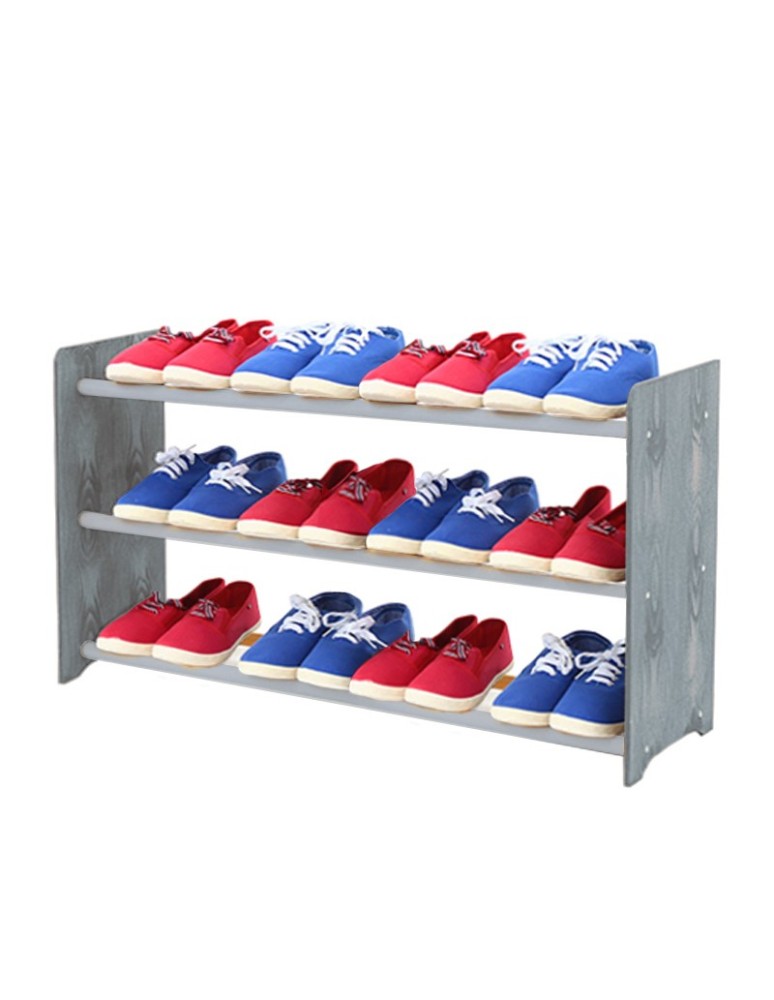 Regały - 3-półkowy regał na obuwie RBS /szer.90 cm/ Szary - product b2b.wamar.biz 2