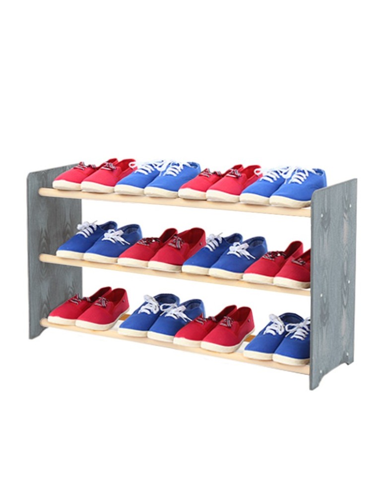 Regały - 3-półkowy regał na obuwie RBS /szer.90 cm/ Szary-Biel - product b2b.wamar.biz 2