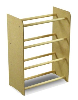 4-półkowy regał na obuwie RBS /szer.45 cm/ Naturalny - product 2